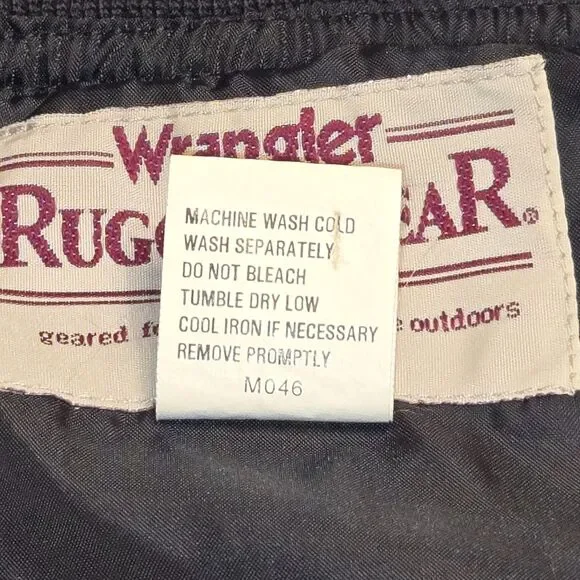 Vintage Wrangler Rugged Wear Advantage Camo Pullover Slicker Men's Size XXL 90s - Picture 7 of 7